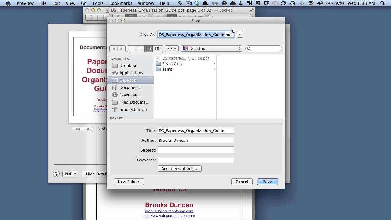 password protect a pdf on mac for free